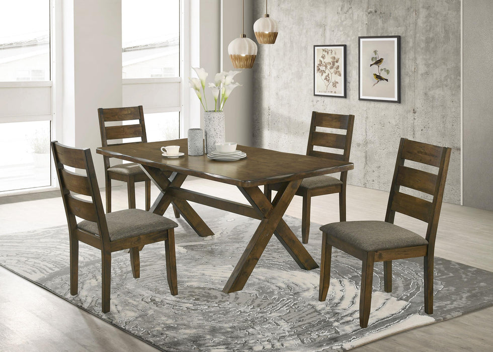 Alston Dining Room Set Knotty Nutmeg and Grey - Casa Morelos / Coahuila Furniture (Oklahoma City, OK)