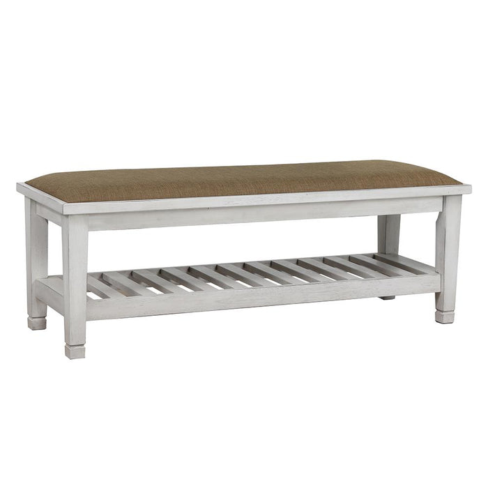 Franco Bench Brown and Antique White - Casa Morelos / Coahuila Furniture (Oklahoma City, OK)