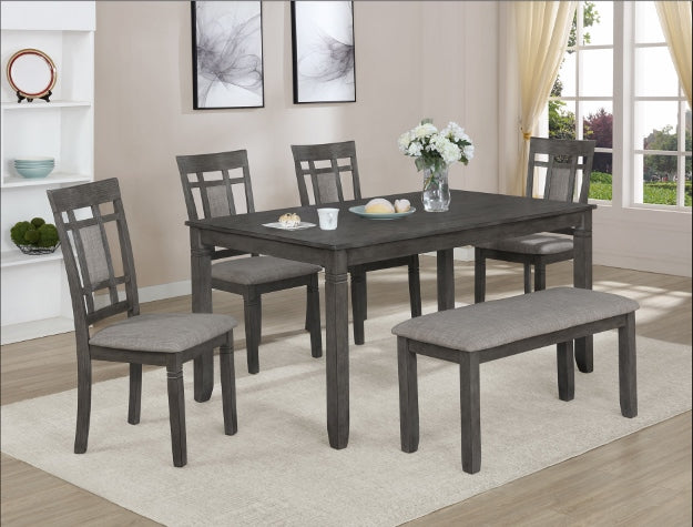 Paige 6pc Dinette w/Bench - Casa Morelos / Coahuila Furniture (Oklahoma City, OK)