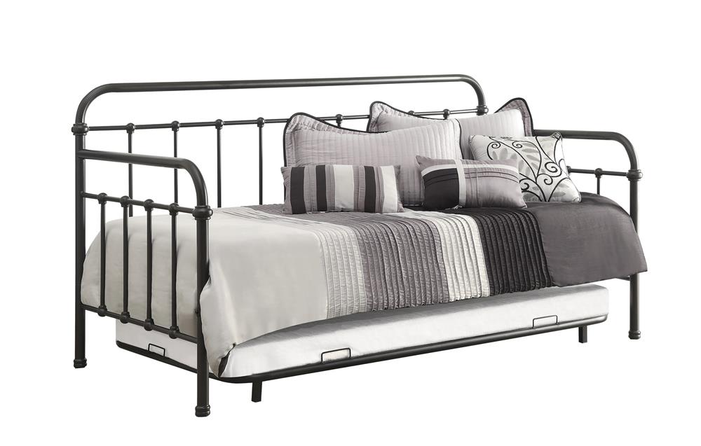 Livingston Daybed with Trundle Dark Bronze - Casa Morelos / Coahuila Furniture (Oklahoma City, OK)