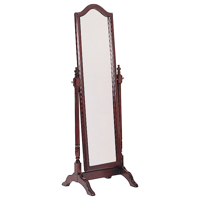 Cabot Rectangular Cheval Mirror with Arched Top Merlot - Casa Morelos / Coahuila Furniture (Oklahoma City, OK)