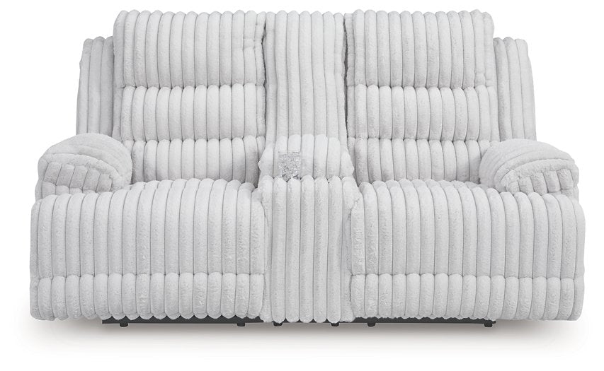 Rhines Falls Power Reclining Loveseat with Console - Casa Morelos / Coahuila Furniture (Oklahoma City, OK)