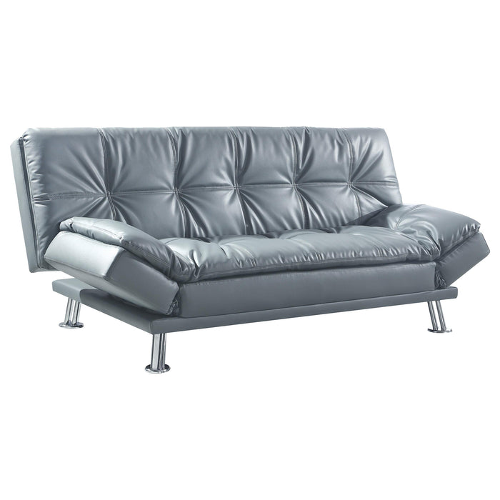 Dilleston Tufted Back Upholstered Sofa Bed Grey - Casa Morelos / Coahuila Furniture (Oklahoma City, OK)