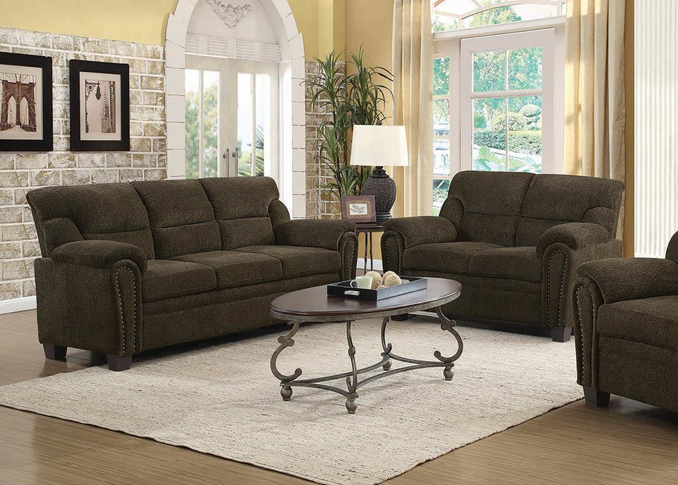 Clementine Upholstered Pillow Top Arm Living Room Set - Casa Morelos / Coahuila Furniture (Oklahoma City, OK)