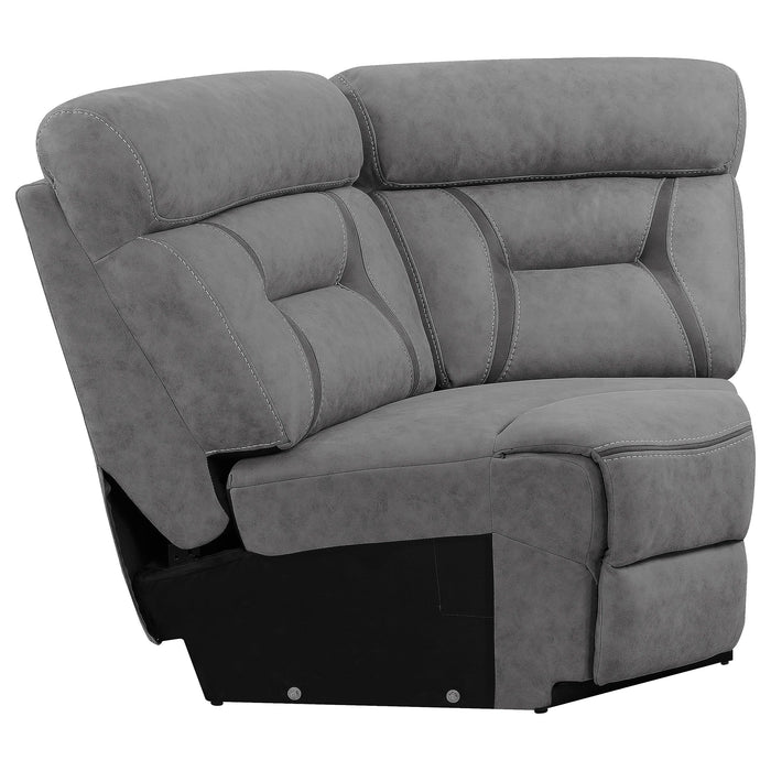 Higgins Upholstered Wedge Grey - Casa Morelos / Coahuila Furniture (Oklahoma City, OK)