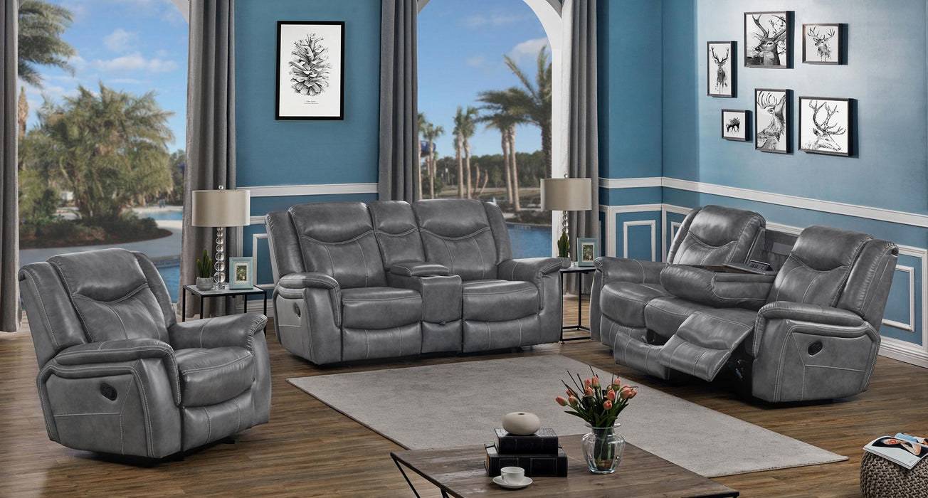 Conrad 3-piece Living Room Set Grey - Casa Morelos / Coahuila Furniture (Oklahoma City, OK)
