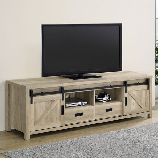 Madra Rectangular TV Console with 2 Sliding Doors - Casa Morelos / Coahuila Furniture (Oklahoma City, OK)
