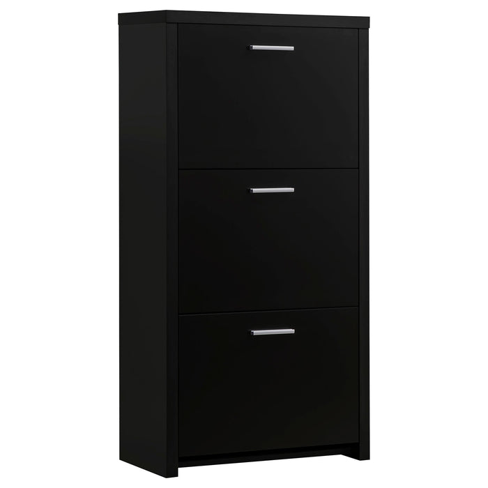 Vivian 3-drawer Shoe Cabinet Black - Casa Morelos / Coahuila Furniture (Oklahoma City, OK)