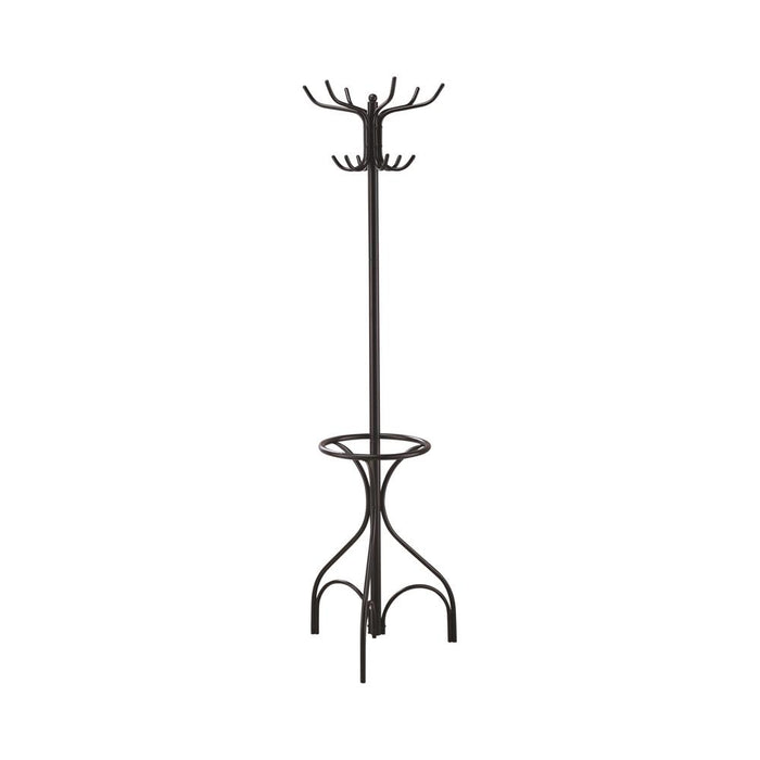 Kiefer Coat Rack with 12 Hooks Black - Casa Morelos / Coahuila Furniture (Oklahoma City, OK)