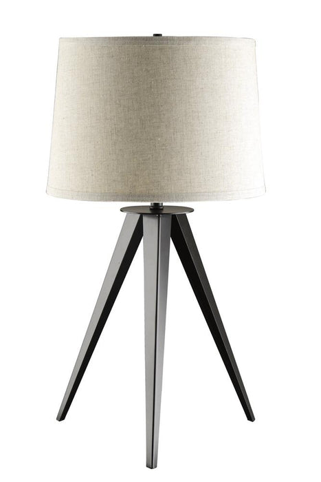 Sabat Tripod Base Table Lamp Black and Light Grey - Casa Morelos / Coahuila Furniture (Oklahoma City, OK)