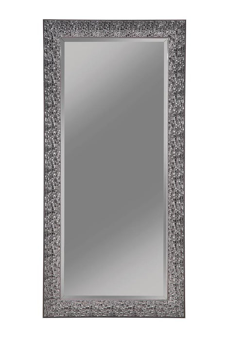 Rollins Rectangular Floor Mirror Black - Casa Morelos / Coahuila Furniture (Oklahoma City, OK)