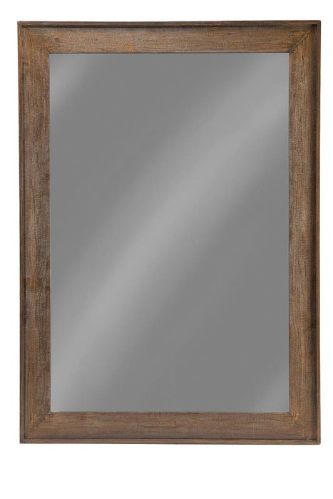 Odafin Rectangle Floor Mirror Distressed Brown - Casa Morelos / Coahuila Furniture (Oklahoma City, OK)