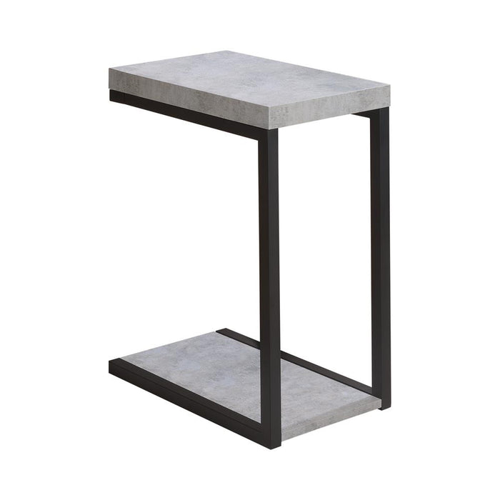Beck Accent Table Cement and Black - Casa Morelos / Coahuila Furniture (Oklahoma City, OK)