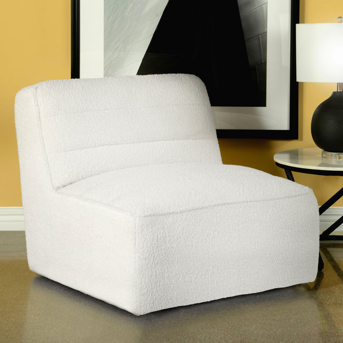 Cobie Upholstered Swivel Armless Chair - Casa Morelos / Coahuila Furniture (Oklahoma City, OK)