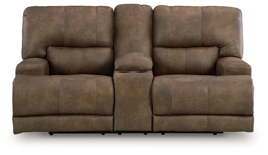 Beckley Place Power Reclining Loveseat with Console - Casa Morelos / Coahuila Furniture (Oklahoma City, OK)