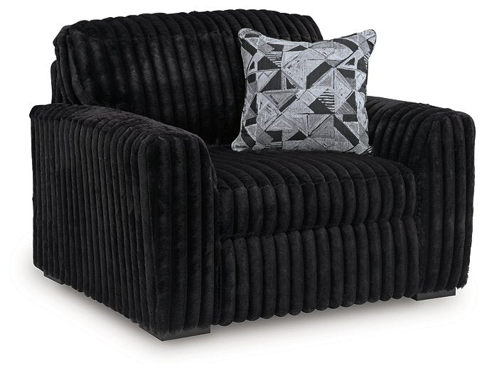 Midnight-Madness Oversized Chair - Casa Morelos / Coahuila Furniture (Oklahoma City, OK)