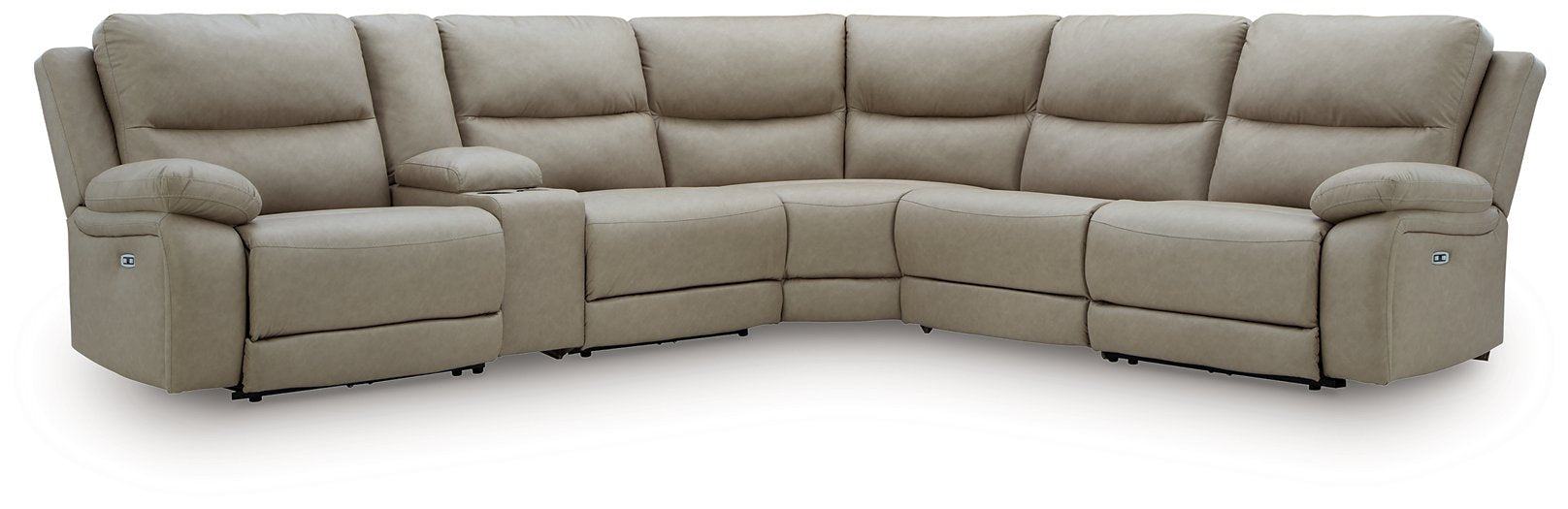 Narwhal Place Reclining Sectional with Storage Console - Casa Morelos / Coahuila Furniture (Oklahoma City, OK)