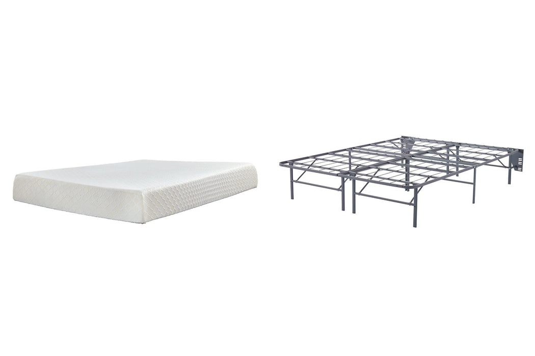 10 Inch Chime Memory Foam Mattress Set - Casa Morelos / Coahuila Furniture (Oklahoma City, OK)