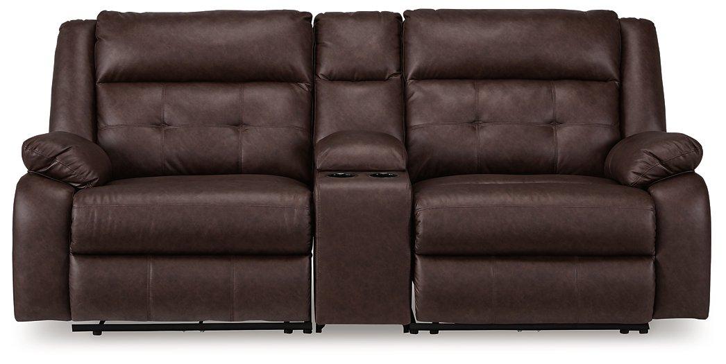 Punch Up Power Reclining Sectional Loveseat with Console - Casa Morelos / Coahuila Furniture (Oklahoma City, OK)