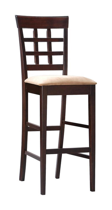 Gabriel Upholstered Counter Height Stools Cappuccino and Beige (Set of 2) - Casa Morelos / Coahuila Furniture (Oklahoma City, OK)