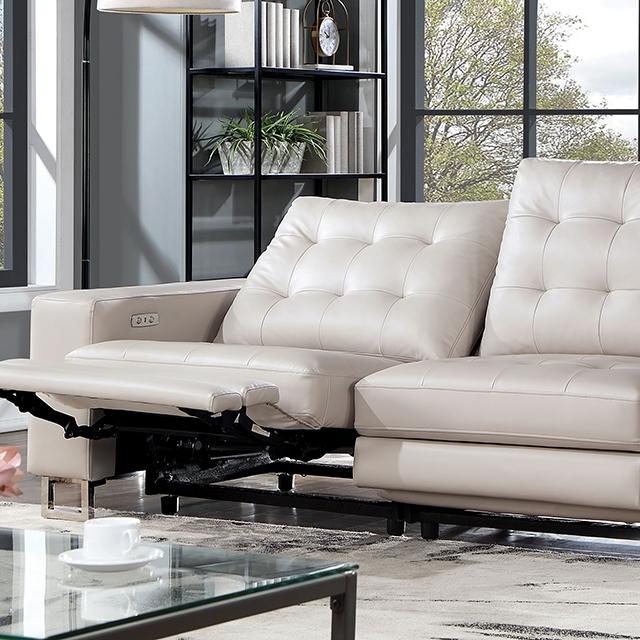 ABBERTON Power Loveseat, Beige - Casa Morelos / Coahuila Furniture (Oklahoma City, OK)