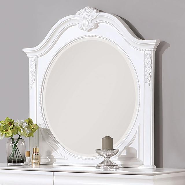 ALECIA Mirror, White - Casa Morelos / Coahuila Furniture (Oklahoma City, OK)
