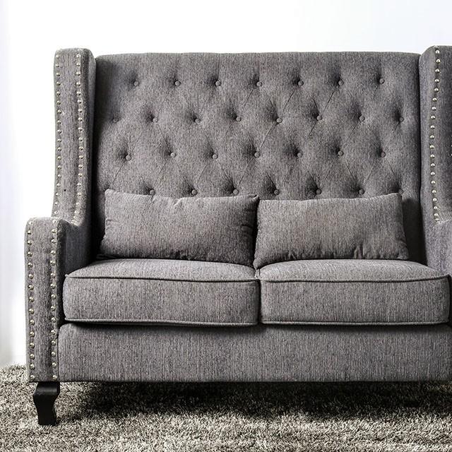 Alicante Love Seat Bench, Gray - Casa Morelos / Coahuila Furniture (Oklahoma City, OK)