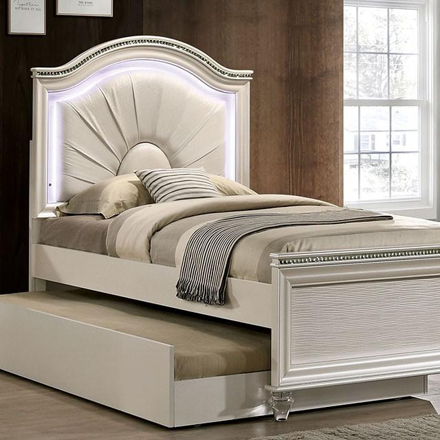 Allie Bed Beige & Pink - Casa Morelos / Coahuila Furniture (Oklahoma City, OK)