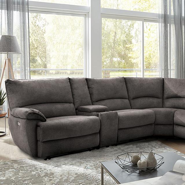 CERELIA Power Sectional, Gray - Casa Morelos / Coahuila Furniture (Oklahoma City, OK)