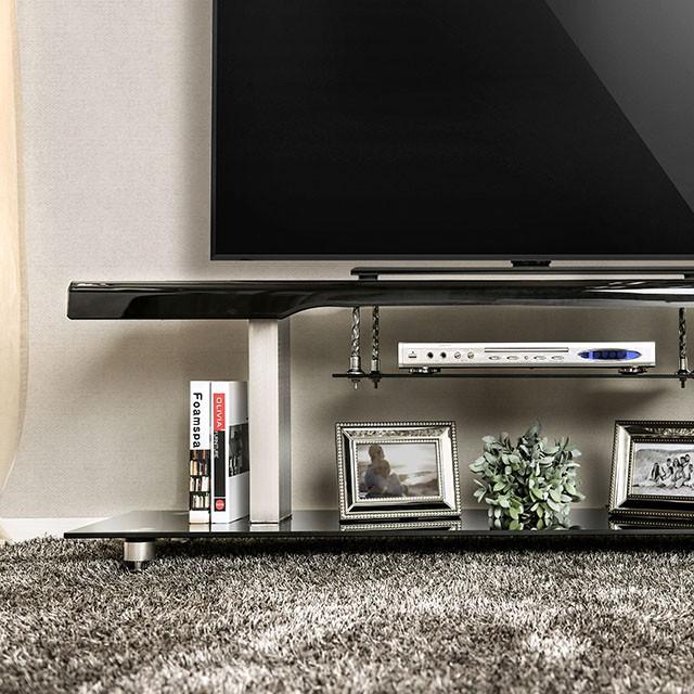 Dietrich Black 60" TV Console - Casa Morelos / Coahuila Furniture (Oklahoma City, OK)