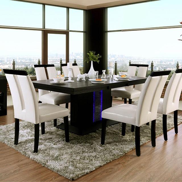 Evangeline Black/Beige Dining Table - Casa Morelos / Coahuila Furniture (Oklahoma City, OK)