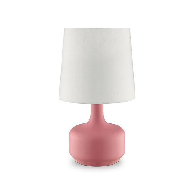 Farah Pink 17"H Matte Pink Table Lamp - Casa Morelos / Coahuila Furniture (Oklahoma City, OK)