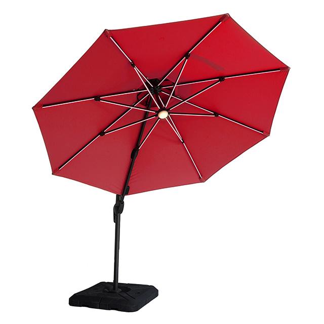 Xico 8 Ft Square Umbrella w/ Double Top w/ LED Light + 37" Large Base - Casa Morelos / Coahuila Furniture (Oklahoma City, OK)