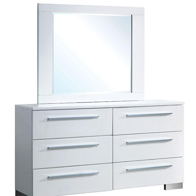 CLEMENTINE Glossy White Dresser - Casa Morelos / Coahuila Furniture (Oklahoma City, OK)