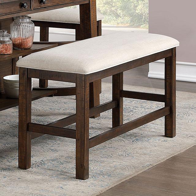 FREDONIA Counter Ht. Bench - Casa Morelos / Coahuila Furniture (Oklahoma City, OK)