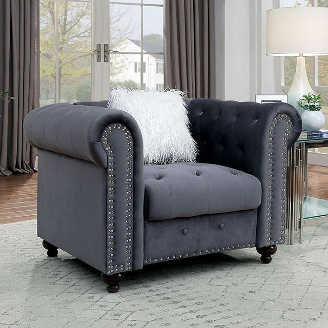 GIACOMO Chair, Gray - Casa Morelos / Coahuila Furniture (Oklahoma City, OK)