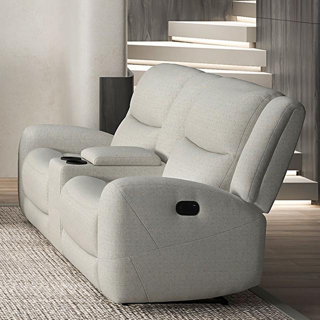 Giraldus Manual Recliner Loveseat w/ Console - Casa Morelos / Coahuila Furniture (Oklahoma City, OK)