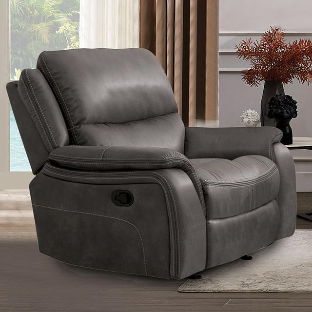 HENRICUS Glider Recliner, Dark Gray - Casa Morelos / Coahuila Furniture (Oklahoma City, OK)