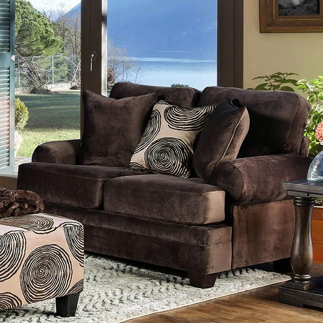 Bonaventura Brown Love Seat - Casa Morelos / Coahuila Furniture (Oklahoma City, OK)