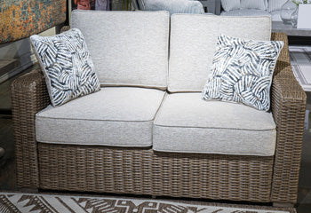 Laguna Heights Outdoor Loveseat with Cushion - Casa Morelos / Coahuila Furniture (Oklahoma City, OK)
