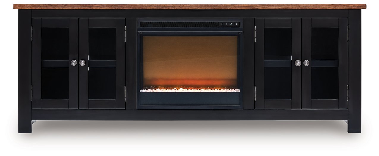 Wildenauer 76" TV Stand with Electric Fireplace - Casa Morelos / Coahuila Furniture (Oklahoma City, OK)