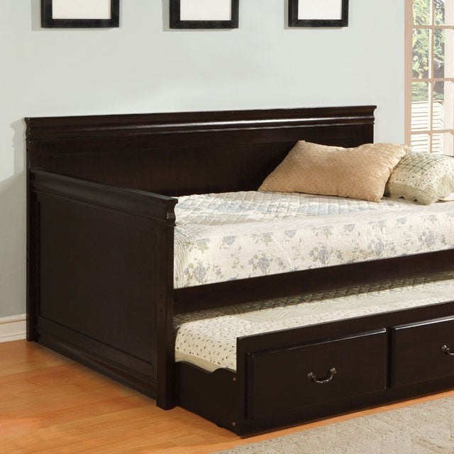 SAHARA Espresso Daybed w/ Twin Trundle, Espresso - Casa Morelos / Coahuila Furniture (Oklahoma City, OK)