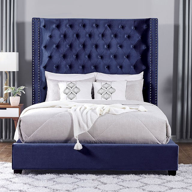 Mirabelle Bed Blue - Casa Morelos / Coahuila Furniture (Oklahoma City, OK)