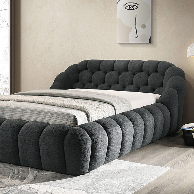 Newquay Bed Black, White, & Gray - Casa Morelos / Coahuila Furniture (Oklahoma City, OK)