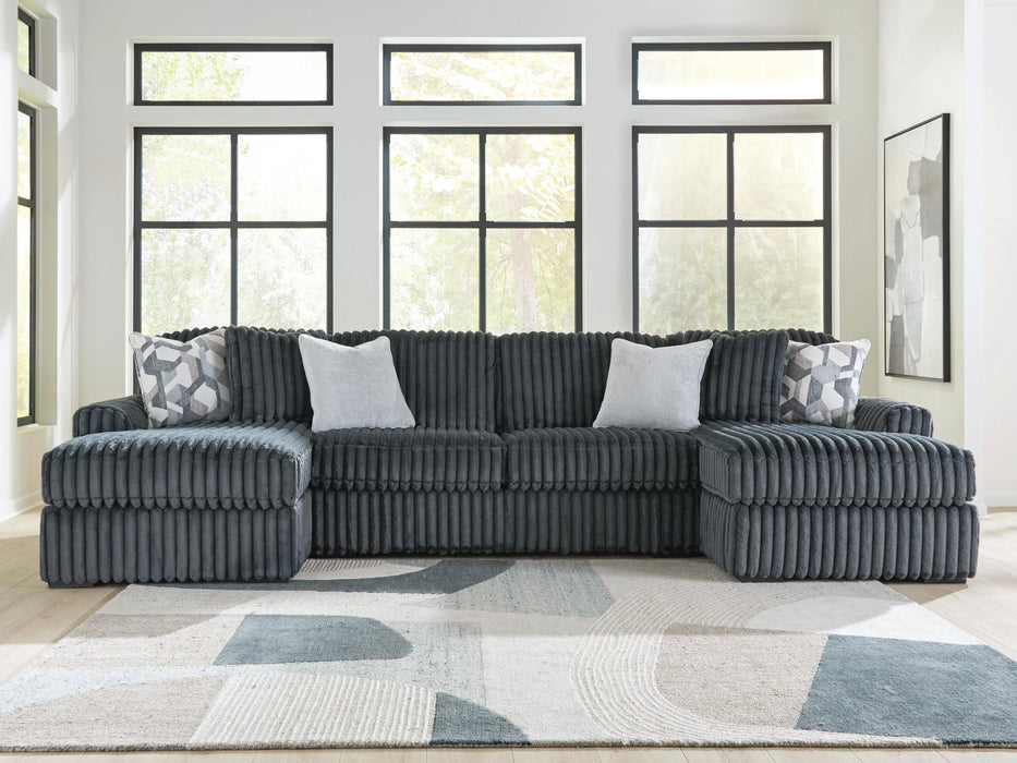 Midnight-Madness Sectional with Chaise