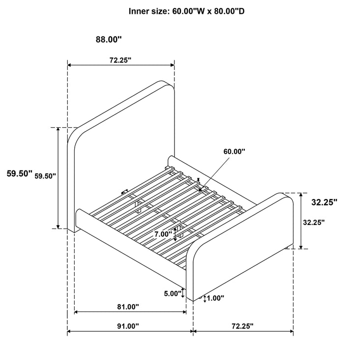 Wren Panel Platform Bed