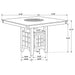 Gabriel 5 Pc Counter Height Dining Sets - Casa Morelos / Coahuila Furniture (Oklahoma City, OK)