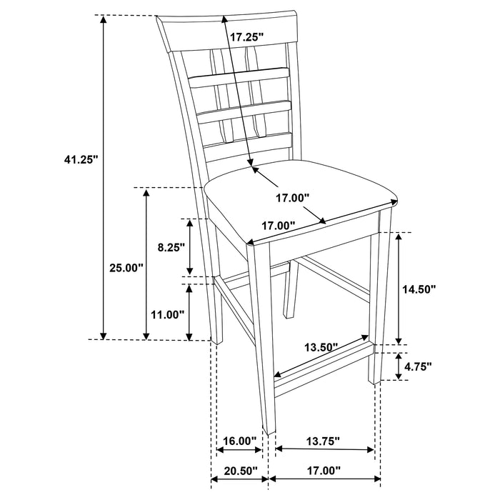 Gabriel 5 Pc Counter Height Dining Sets - Casa Morelos / Coahuila Furniture (Oklahoma City, OK)