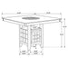 Gabriel Counter Height Dining Sets - Casa Morelos / Coahuila Furniture (Oklahoma City, OK)