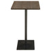 Cavalier 3-piece Square Bar Table Set Dark Elm and Black - Casa Morelos / Coahuila Furniture (Oklahoma City, OK)